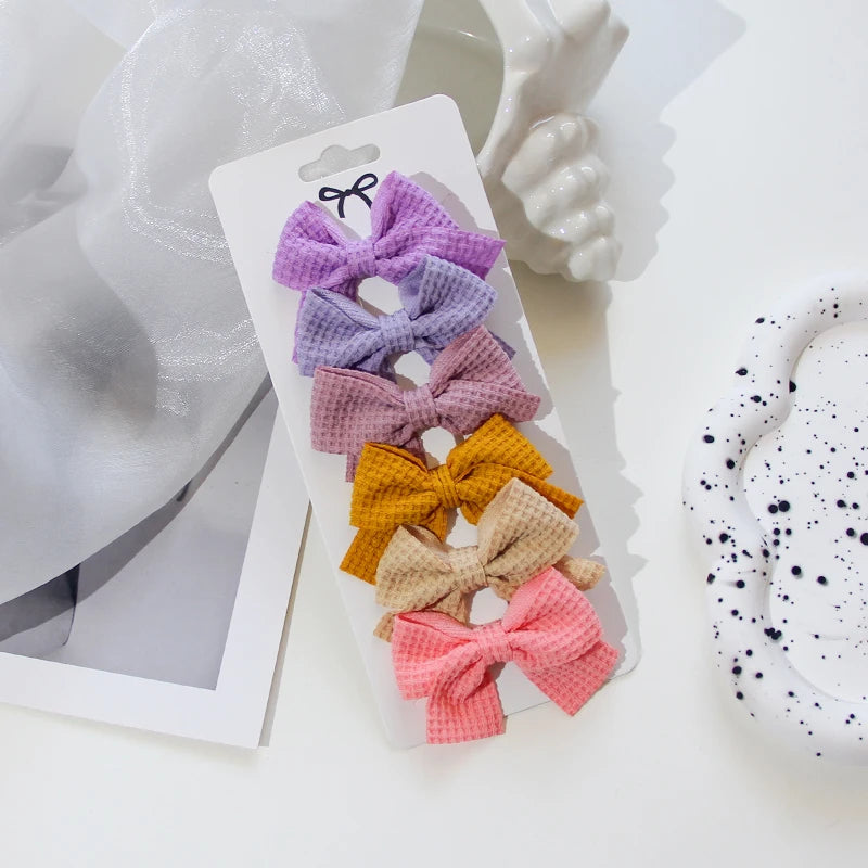 6/10Pcs/Set 2025 Fashion New Cute Ribbon Bowknot Hair Clips for Kids Handmade Baby Girls Hair Accessories - Buy online at  Vibe In Cart.