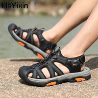 Mens Sports Sandals Outdoor Hiking Waterproof Beach Sports Mens Sandals Summer Open Toe Adjustable Laces - Buy online at  Vibe In Cart.