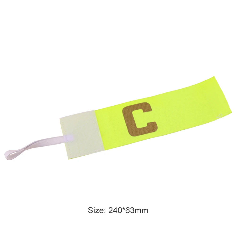 Adjustable Stripe Football Captain's Armband in Polyester for Kids and Adults