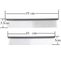 Stainless Steel Dog Comb Long Thick Hair Fur Removal Brush 16/19cm Pets Dog Cat Grooming Dematting Combs for Shaggy Dogs - Buy online at  Vibe In Cart.