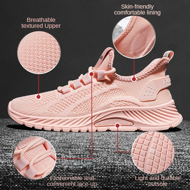 Women's Shoes Summer 2025 Casual Sneakers Breathable Mesh Lightweight Affordable Free Shipping - Buy online at  Vibe In Cart.
