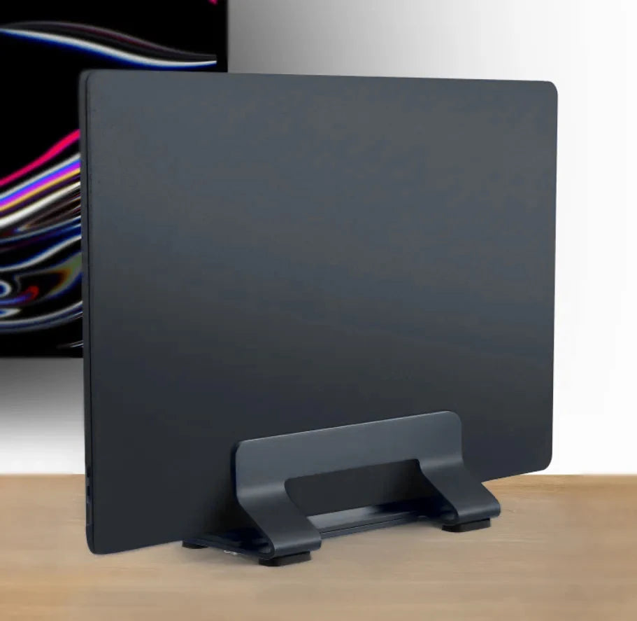 Vertical Adjustable Aluminum Laptop Stand with 0.35-1.6 Inch Width