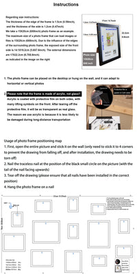 13pcs Wood Picture Frame Set for Wall Home Office Decor Festive Commemorative Gifts - Variety of Sizes for Photos - Buy online at  Vibe In Cart.