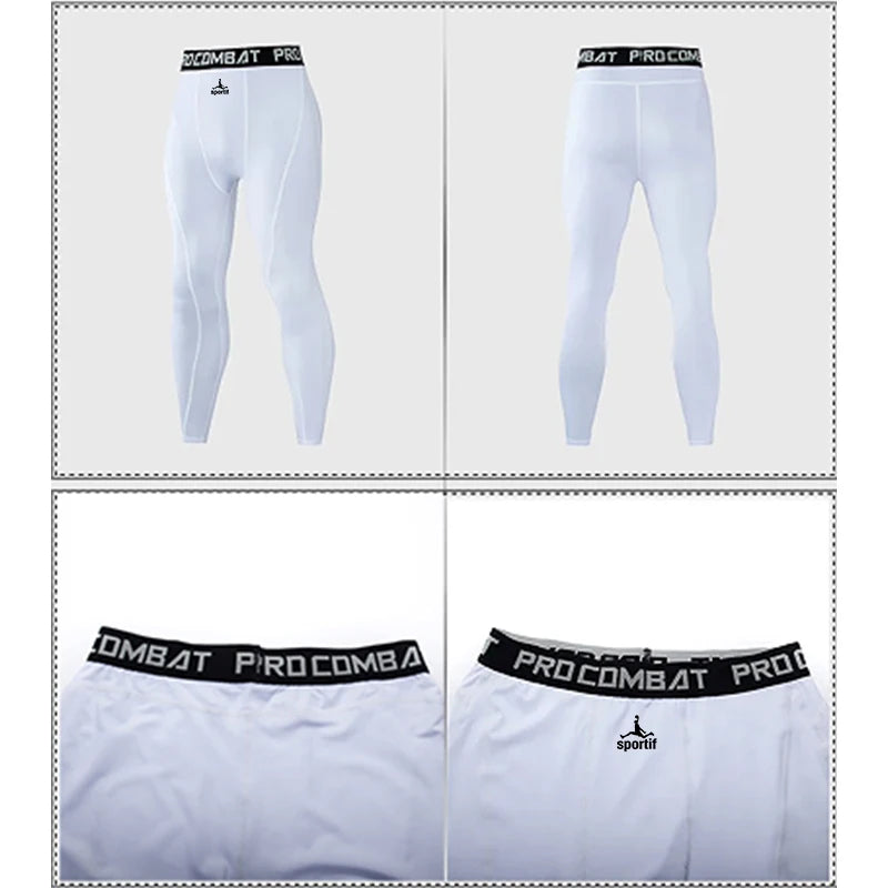 SPORTIF Men Bodybuilding longs Pants Fitness Compression Leggings Train Workout Outfit Male Muscle Alive Elastic Skinny Tights - Buy online at  Vibe In Cart.