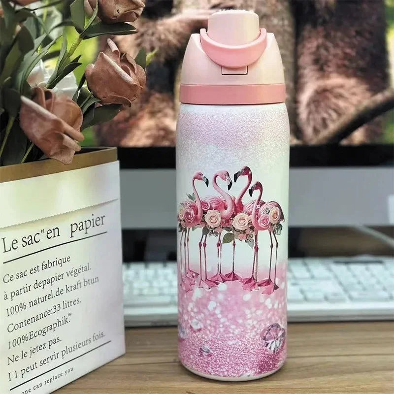 500ml Stainless Steel Thermal Insulated Flask for Kids with Leak Proof Design
