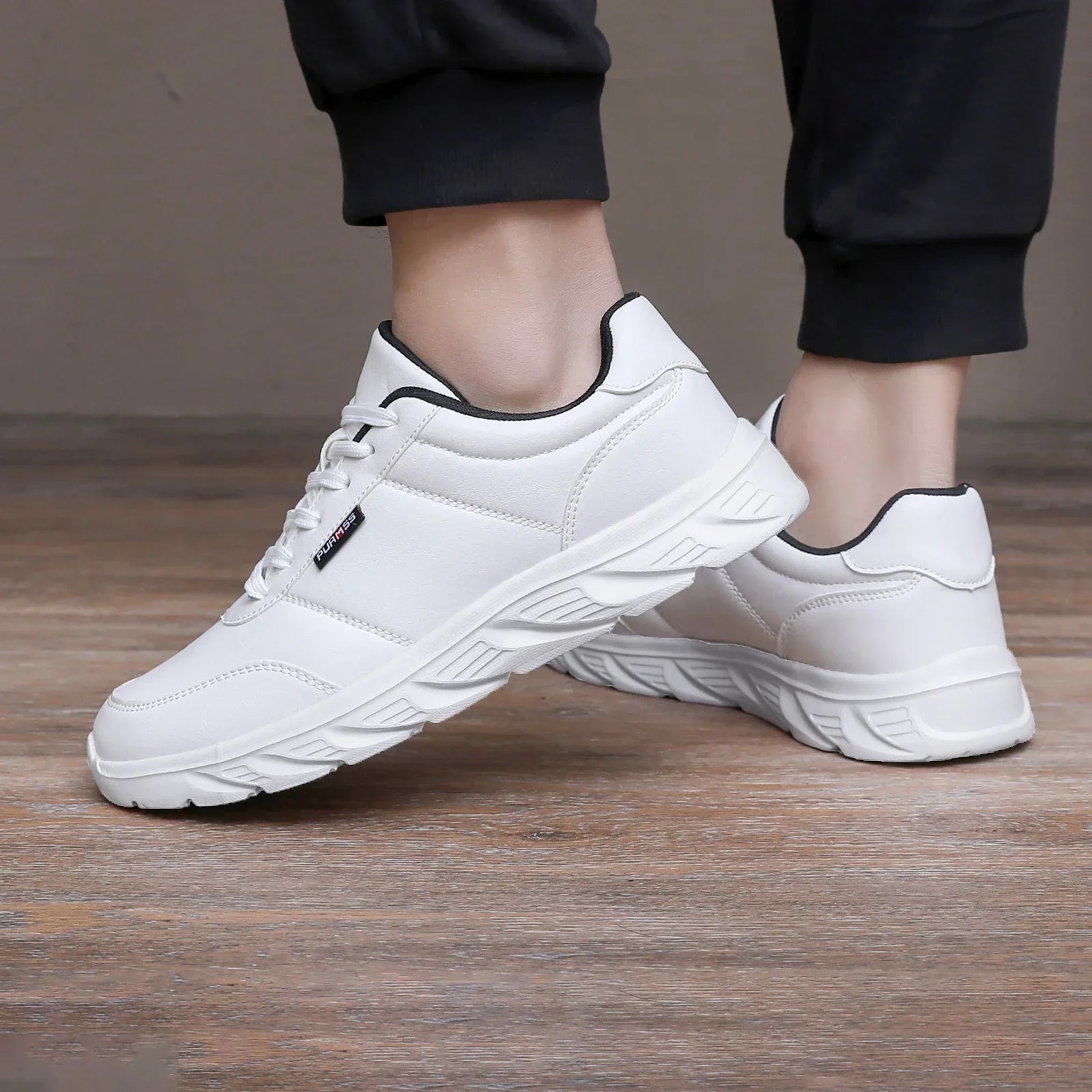New Men's Sneakers Fashion Leather Men's Casual Shoes Outdoor Jogging Training Shoes High-Quality Comfortable Men's Shoes - Buy online at  Vibe In Cart.