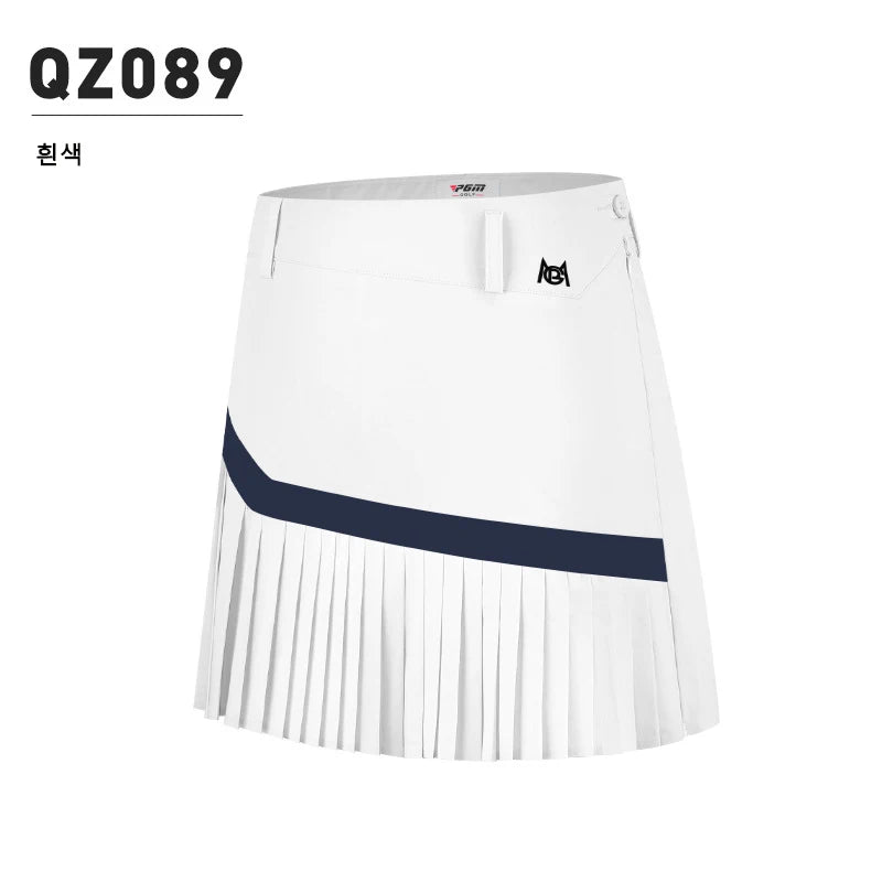 PGM Golf skirt for women‘s summer sports shorts with breathable base pants and a pleated QZ089