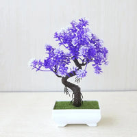 Artificial Plastic Potted Bonsai Tree for Desktop Decoration