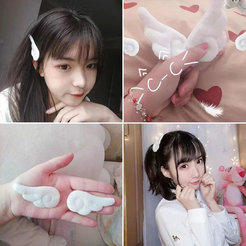 Super Cute Angel Wing Plush Hairpin Children Girl Hair Clip Accessories Barrettes Hairgrip Headdress Headwear Hairclip Ornaments - Buy online at  Vibe In Cart.