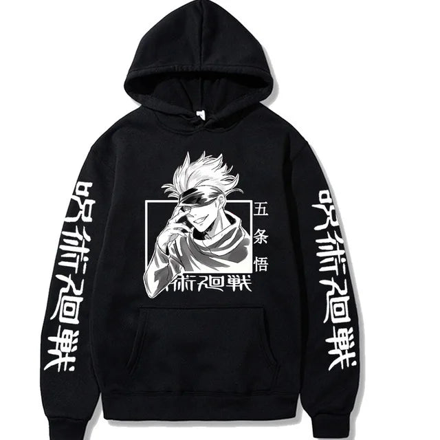 Japanese Manga Jujutsu Kaisen Satoru Gojo Men's Hoodie Sweatshirt Men Womnen Fashion Brand Design Pullover Men's Fleece Hoodies - Buy online at  Vibe In Cart.