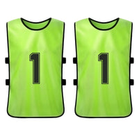 6PCS/2PCS Adults Soccer Pinnies Quick Drying Football Team Jerseys Youth Sports Scrimmage Soccer Team Numbered Bibs Sports Vest - Buy online at  Vibe In Cart.