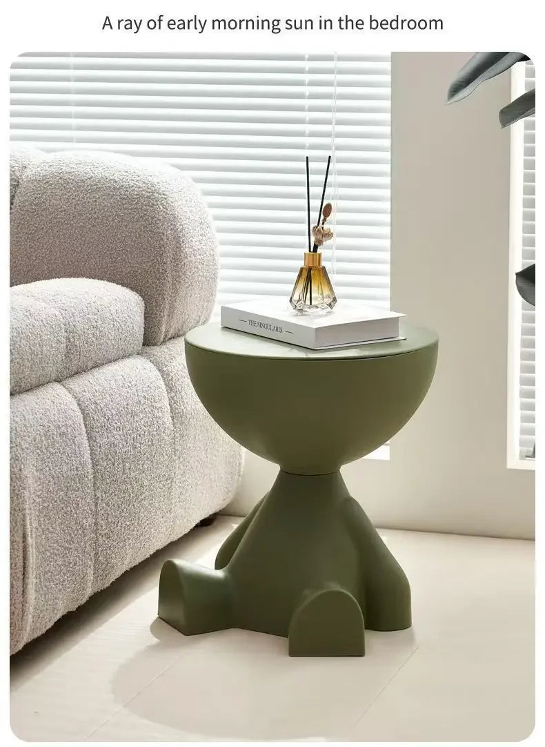 Light Luxury Cartoon Sofa Edge Table Creative Flat Head Coffee Table Small Household Plastic Coffee Table Furniture Side Table - Buy online at  Vibe In Cart.