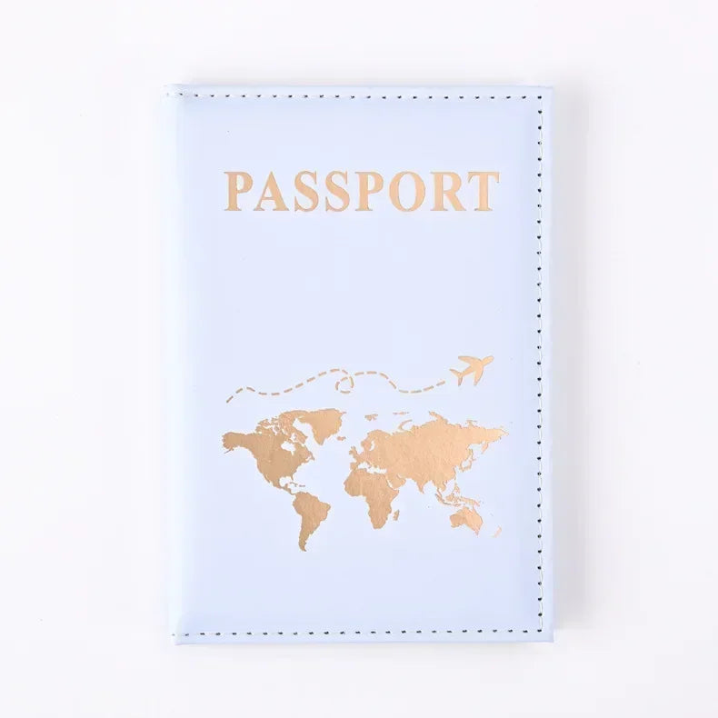 Slim Polyester Passport Cover Travel Wallet Card Case