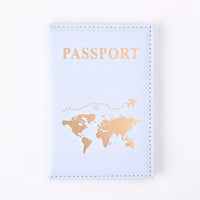 Slim Polyester Passport Cover Travel Wallet Card Case