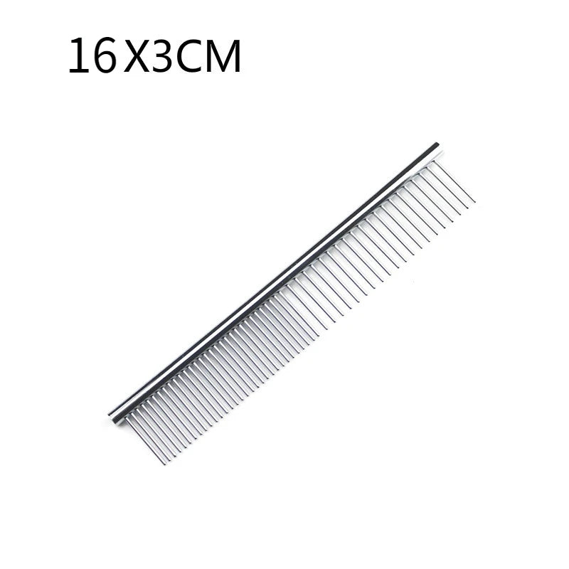 Stainless Steel Dog Comb Long Thick Hair Fur Removal Brush 16/19cm Pets Dog Cat Grooming Dematting Combs for Shaggy Dogs - Buy online at  Vibe In Cart.