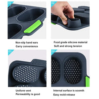 3 Pack Silicone Cake Molds Muffin Toast Donut Pan Round Cake Pan 9in Non-Stick Kitchen Bakeware Baking Tools - Buy online at  Vibe In Cart.