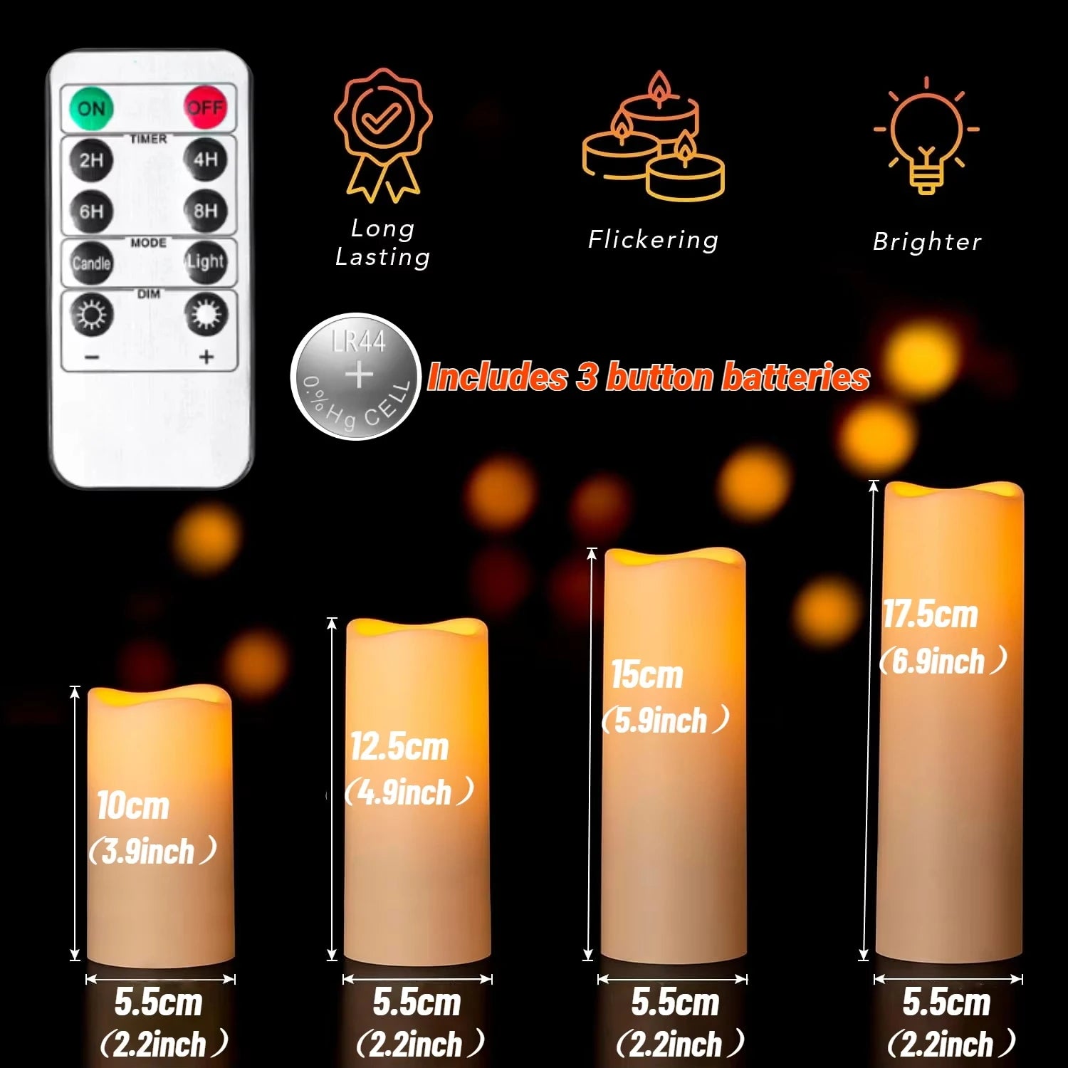 12-120PCS Wedding LED Candles Flickering Decor Flameless Candles Battery Operated with Remote Control Tealight Dinner Home Party - Buy online at  Vibe In Cart.