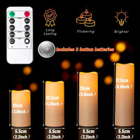 12-120PCS Wedding LED Candles Flickering Decor Flameless Candles Battery Operated with Remote Control Tealight Dinner Home Party - Buy online at  Vibe In Cart.