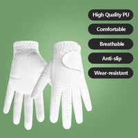 1Pc Professional Golf Glove Non-slip Soft Fabric Breathable Comfortable Golf Gloves Male Left Single High Quality White Gloves - Buy online at  Vibe In Cart.