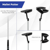 Complete Golf Club Set for Men 12 14 PCS Right Hand Golf Clubs Set with 1 Driver 3 Fairway 4 Hybrid 6 7 8 9 P Irons Putter Head - Buy online at  Vibe In Cart.