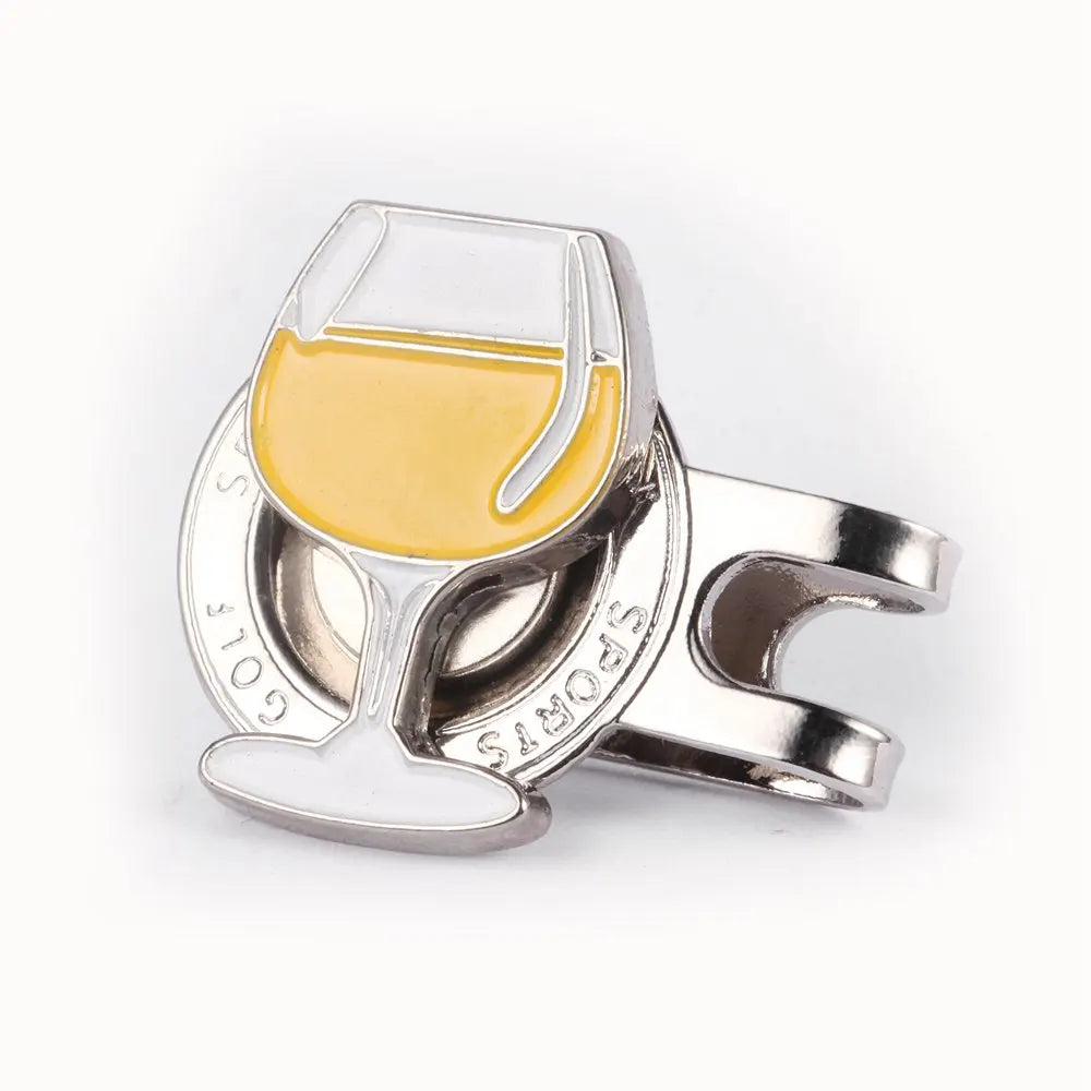 Magnetic Alloy Golf Marker with Hat Clip for Golf