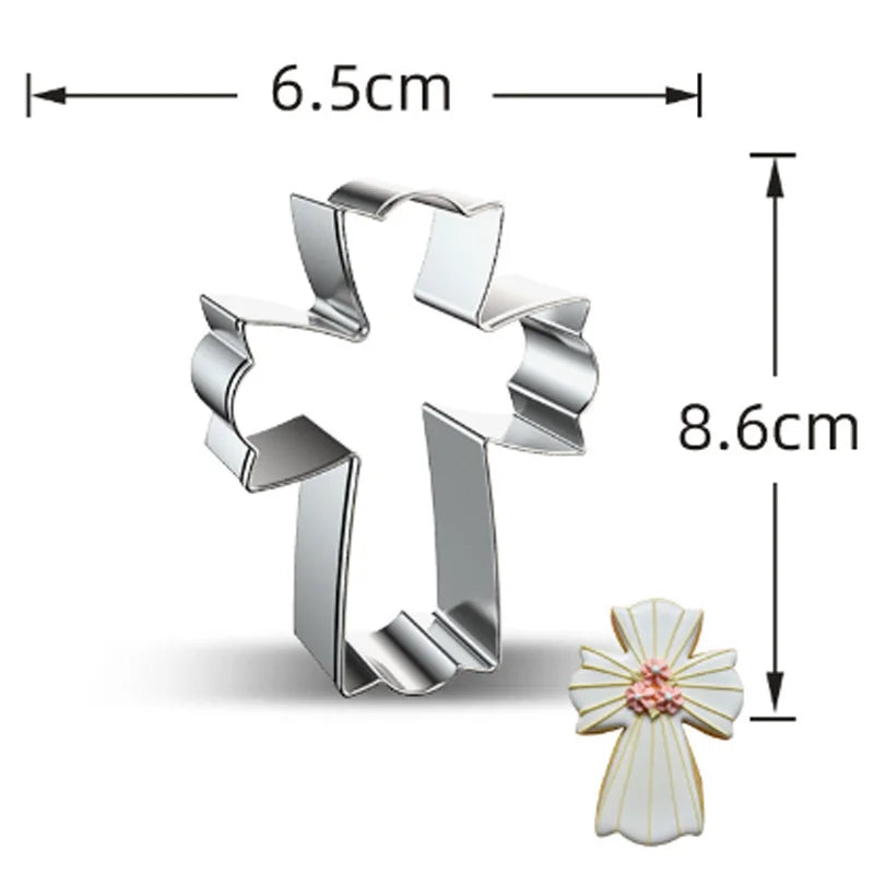 1pcs patisserie reposteria Easter cross Metal Cookie Cutter Fondant Cake Decor Tools Biscuit Mould Pastry Shop Bakeware - Buy online at  Vibe In Cart.