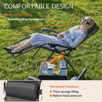 JHK Zero Gravity Set of 2 Portable Recliner Camping Patio Outdoor Garden Lounge Chair with Cup Holder Trays Adjustable Pillow - Buy online at  Vibe In Cart.