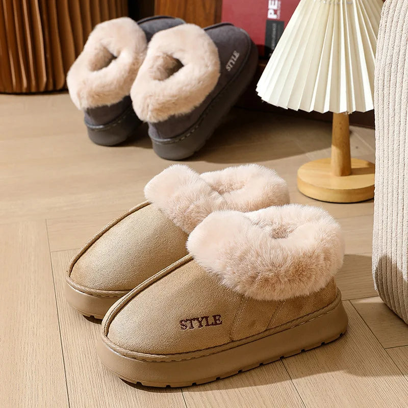Comwarm Women's Snow Boots For Outdoor Classic Non-Slips Winter Warm Snow Boots Fashion Cozy Plush Women Boots Fuzzy Home Boots - Buy online at  Vibe In Cart.
