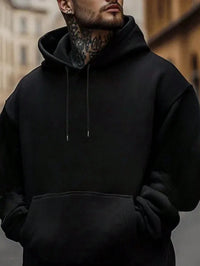 Men Hoodie Oversized Streetwear Black Pullover Hoodie Casual Loose Fit Sweatshirt - Buy online at  Vibe In Cart.