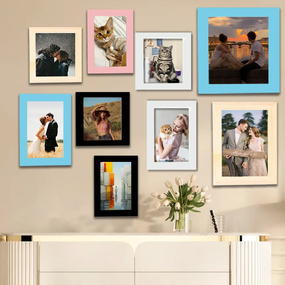 1pc custom photo frame,Multiple size options，Can be wall-mounted picture frames,Personalized commemorative gift，home decorations - Buy online at  Vibe In Cart.