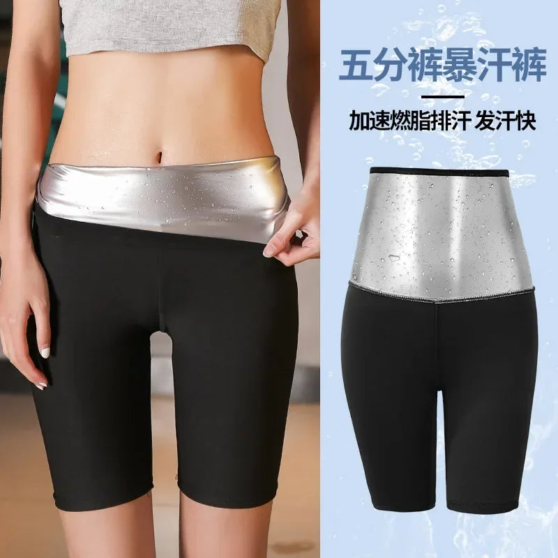Women's Polyester Slimming Body Shaper Capris Leggings