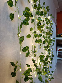 2Meter Fake Green Leaf Ivy Vine with LED Lights String for Home Bedroom Decor Wedding Glowing Artifical Plant Garland Home Decor - Buy online at  Vibe In Cart.