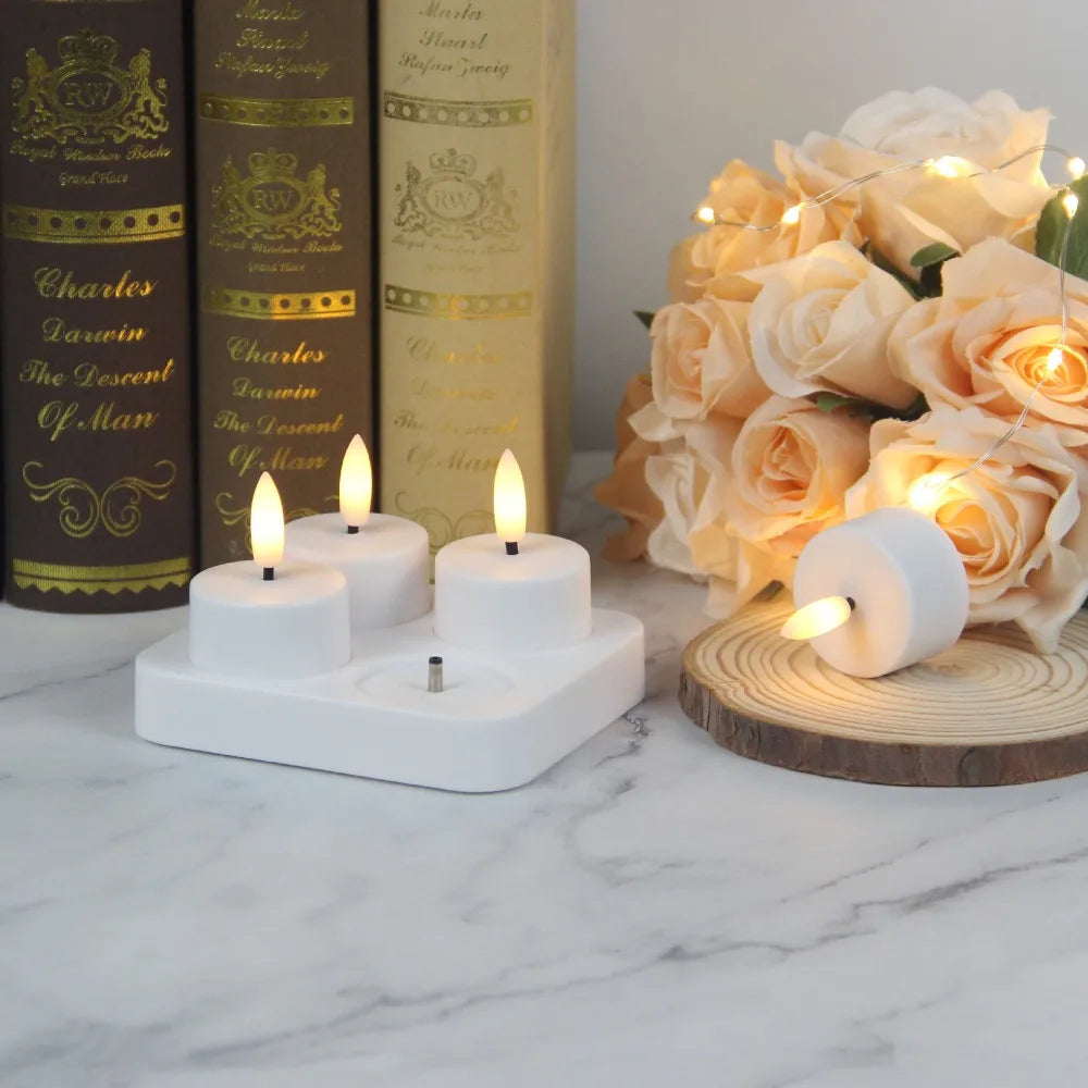 4-12Pcs LED Flameless Candle Light Battery Operated LED Creative Candles Tea Lights Halloween Christmas Party Decor Candle Light - Buy online at  Vibe In Cart.