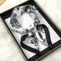 Square Satin Silk Scarf for Women, Casual All Seasons