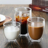 5 Sizes Double Wall Insulated Glass Cup Clear Espresso Coffee Mugs Handmade Beer Mug Tea Milk glass Whiskey Glass Cups Drinkware - Buy online at  Vibe In Cart.