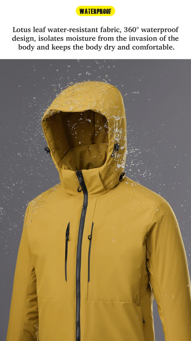 EUMERGX Men's Women's Winter Coat Waterproof Windproof Warm Fleece Jacket Unisex Hiking Camping Skiing Climbing Windbreaker - Buy online at  Vibe In Cart.