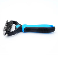 Pet Knot Remover Comb for Dogs & Cats - Dematting Tool with Stainless Steel Blades - Detangling Brush for Matted Hair - Professi - Buy online at  Vibe In Cart.