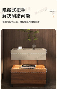 Modern Moroccan Bedside Table with Storage