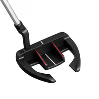 Men's Right-Handed Golf Putter with Aiming Line in Black and Red