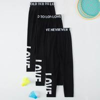 1/3 Pcs Multi-size Shark Parent-child Sister Pants Girls To Teenagers Slim Stretch Plus Size Black Sports Yoga Pants Leggings - Buy online at  Vibe In Cart.