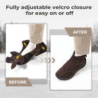 FitVille Wide Diabetic Winter Boots For Men Fully Adjustable Straps Men‘S Snow Boots Wide Neuropathy With Warm Fur Lining - Buy online at  Vibe In Cart.