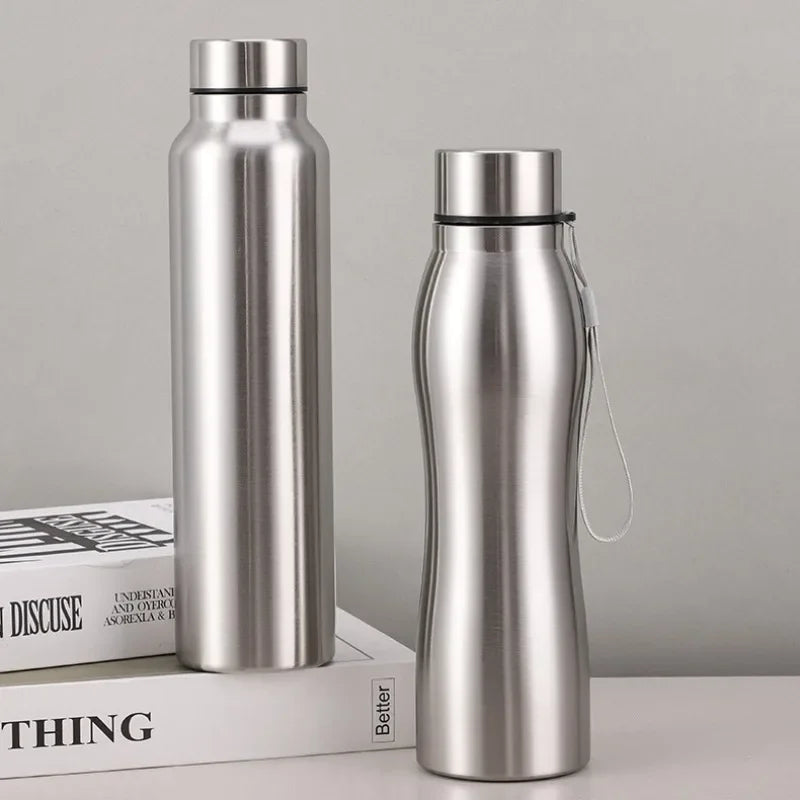 High Quality 1000ml Stainless Steel Sport Water Bottle Single-layer Rugged Water Cup Metal Flask Drinkware Camping Sports Gym - Buy online at  Vibe In Cart.
