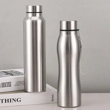 High Quality 1000ml Stainless Steel Sport Water Bottle Single-layer Rugged Water Cup Metal Flask Drinkware Camping Sports Gym - Buy online at  Vibe In Cart.