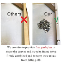 50x70 60x90 60x120cm Canvas Frame Wooden Frames Wooden Photo Oil Painting Canvas Diamond Painting Frames Canvas Wood Wall Frame - Buy online at  Vibe In Cart.