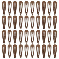 40pcs Solid Color Multicolored Metal Snap Hair Clips 2 Inch Barrettes for Women Accessories - Buy online at  Vibe In Cart.