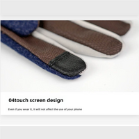 1 Pair Men Winter Warm Fleece Golf Gloves Outdoor Sports Touch Screen Gloves Non-slip Full Fingers Mittens Palm Protection - Buy online at  Vibe In Cart.