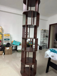 360° Rotatable Bookshelf Multifunctional Living Room Round Storage Rack Movable Children's Bookshelf - Buy online at  Vibe In Cart.