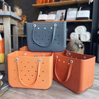 XL Extra Large Beach Bag EVA Rubber Waterproof Beach Travel Picnic Storage Basket Women Shopping Handbag Sac Jelly Tote Bag - Buy online at  Vibe In Cart.