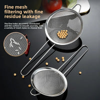 Stainless Steel Sieve Fine Mesh Filter Slotted Spoon Kitchen Accessories For Cooking Baking Oil Flour Strainer Sifter - Buy online at  Vibe In Cart.