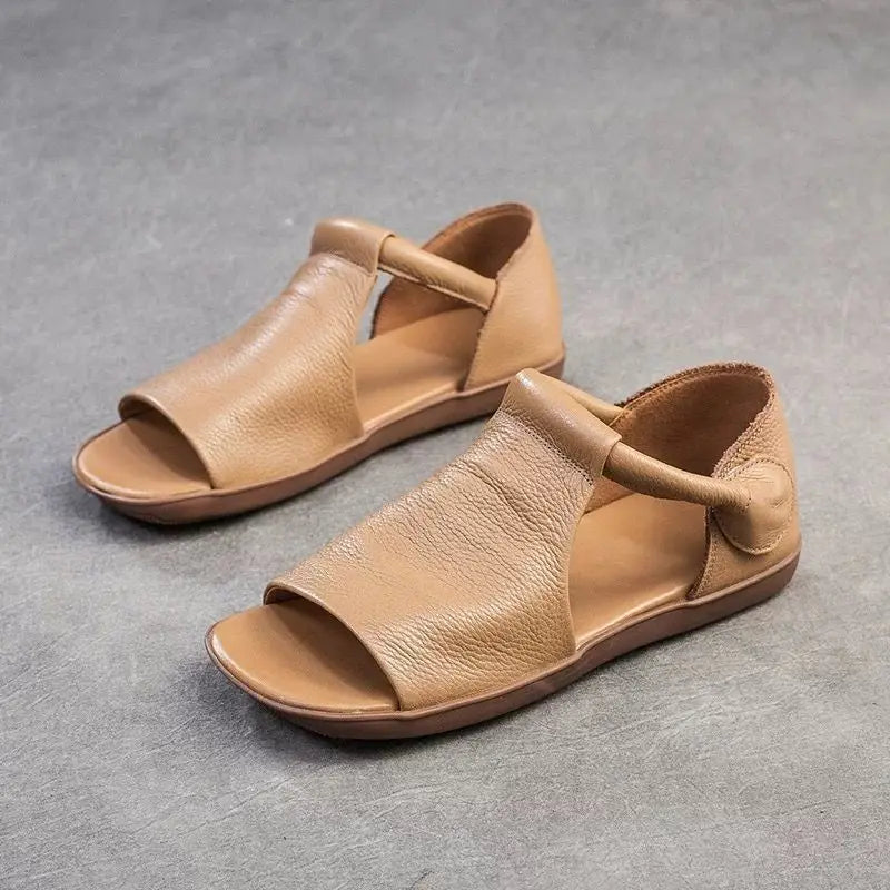 Women's Open-Toe Flat Sandals with Cross Strap & Adjustable Ankle Strap - Summer Casual Lightweight Walking Shoes for Women, Min - Buy online at  Vibe In Cart.
